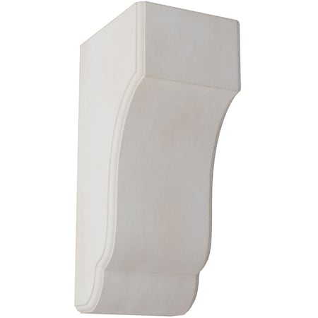 Ekena Millwork 5 3/4"W x 7"D x 14"H Capistrano Mission Wood Vintage Decor Corbel, Chalk Dust White CORWD05X07X14CPWH